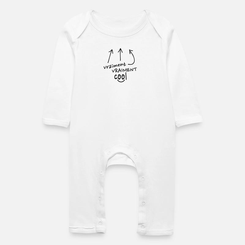 vraiment cool - Grenouillère bio Bébé - blanc