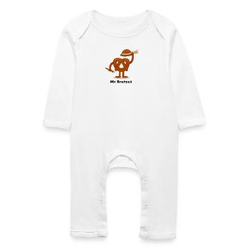 Herr Pretzel - Baby Bio Strampler - Weiß - Vorne