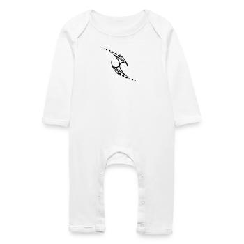tribal - Grenouillère bio Bébé - blanc - Devant