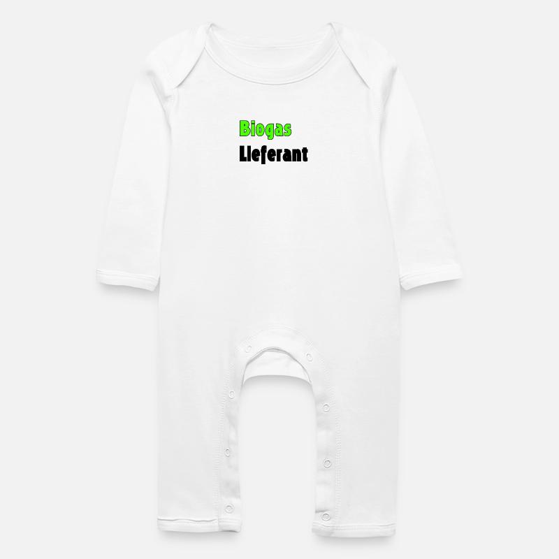 Biogas 2 - Baby Bio Strampler - Weiß
