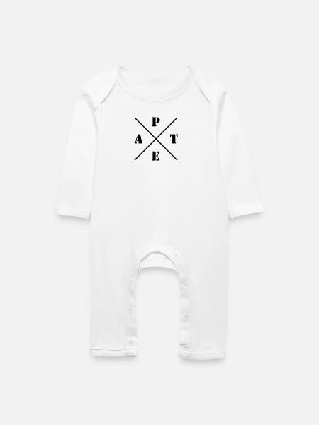 Mafia Pate Logo - Baby Bio Strampler - Weiß