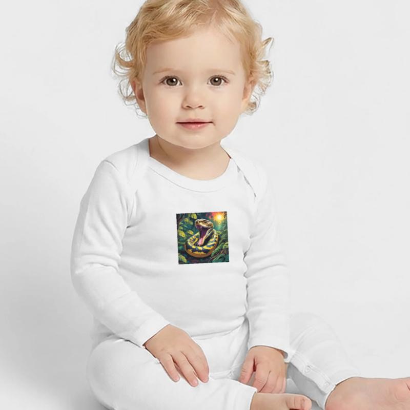 Python Snake Baby Organic Romper