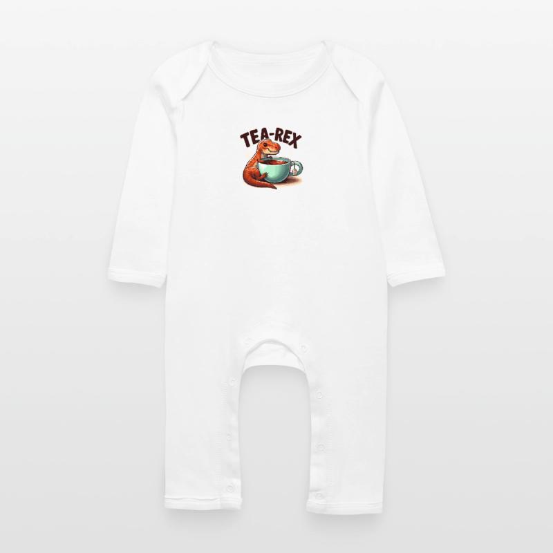 Tea Rex Tea Rex Tea Drinker Gift Baby Organic Romper