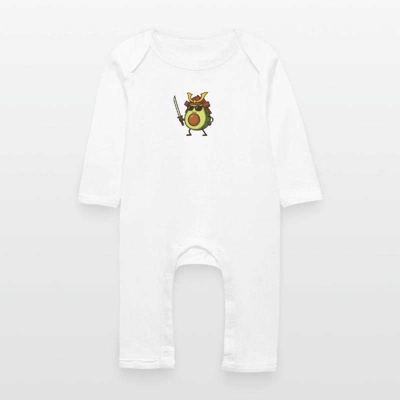 avocado samurai Baby Bio Strampler