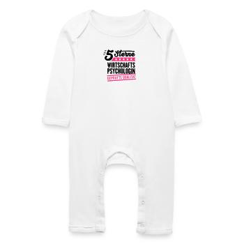 5Sterne Wirtschaftspsychologin - Baby Bio Strampler - Weiß - Vorne