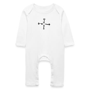 Four keys - Baby Organic Romper - white - Front