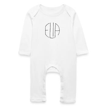 Elijah gift - Baby Organic Romper - white - Front