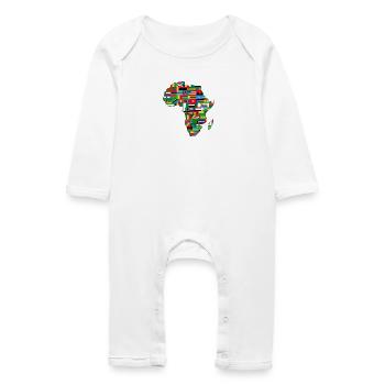 AFRICA AFRICA CONTINENT GIFTS - Baby Organic Romper - white - Front