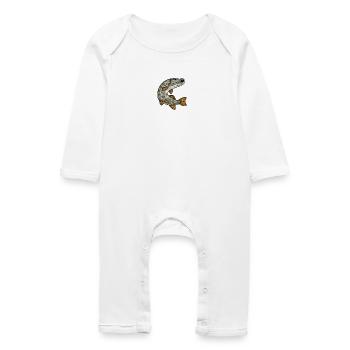 pike - Baby Organic Romper - white - Front