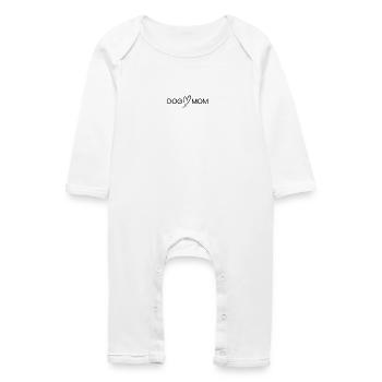 liebevolles Geschenk für Die Hundemama Dog Mom - Baby Bio Strampler - Weiß - Vorne