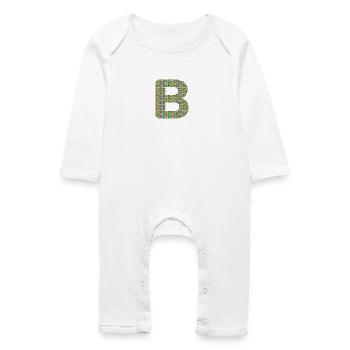 Coeur coloré B Design – Unique et élégant ! - Grenouillère bio Bébé - blanc - Devant