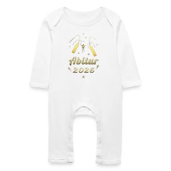 Abitur 2026 Goldglanz Design Abi 2026 Matura - Grenouillère bio Bébé - blanc - Devant