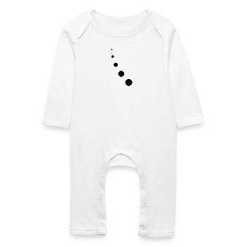 Dots Decor Noeud - Grenouillère bio Bébé - blanc - Devant