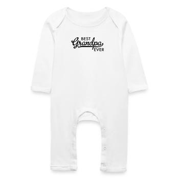 grandpa - Baby Bio Strampler - Weiß - Vorne