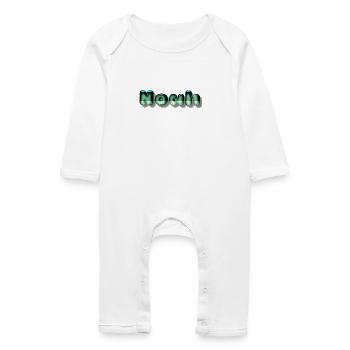 Noah prénom garçon kawaii - Grenouillère bio Bébé - blanc - Devant