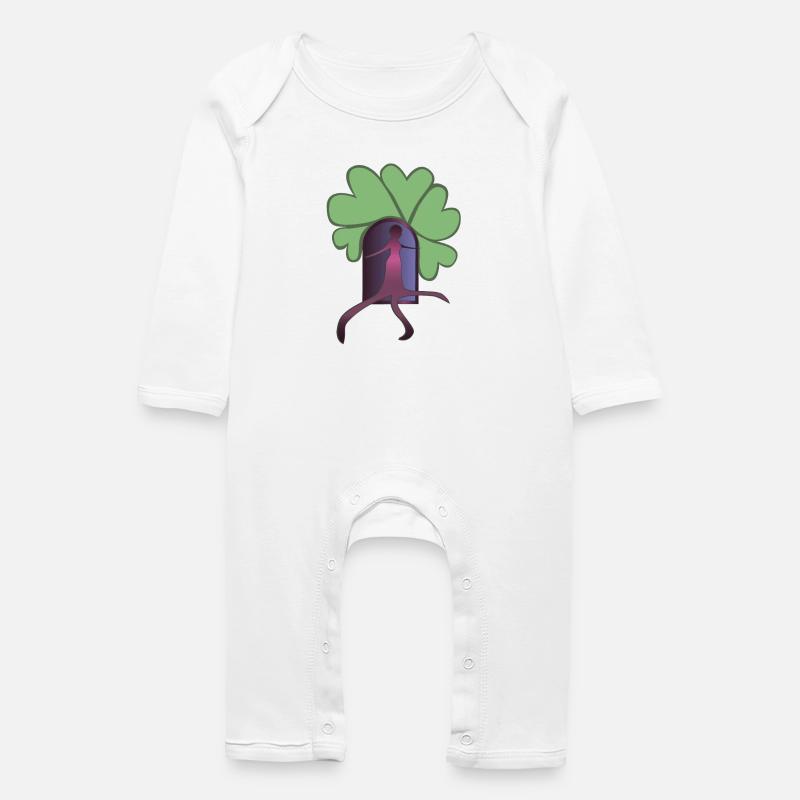 Sortez Rose - Grenouillère bio Bébé - blanc