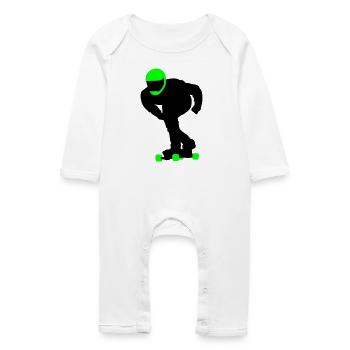 Longboard - Grenouillère bio Bébé - blanc - Devant