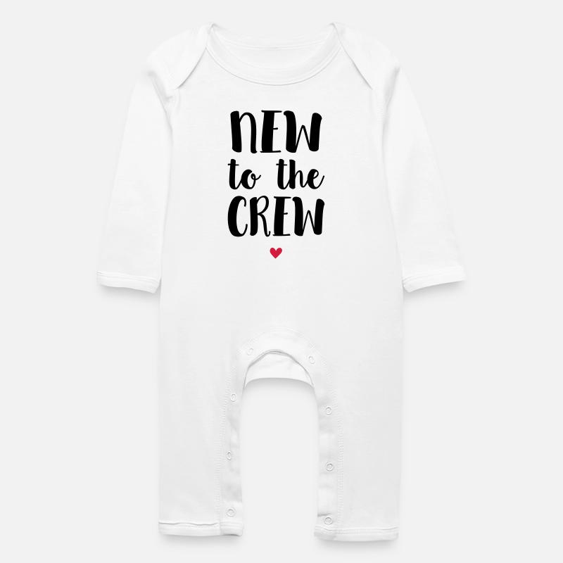 Nouveau dans l’équipage - Grenouillère bio Bébé - blanc