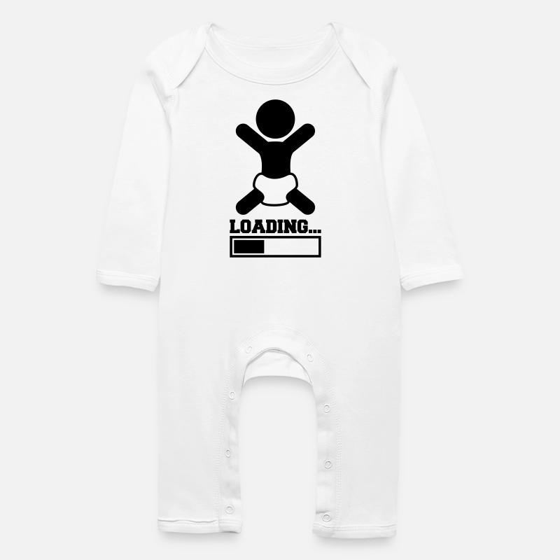 Loading Baby - Baby Organic Romper - white