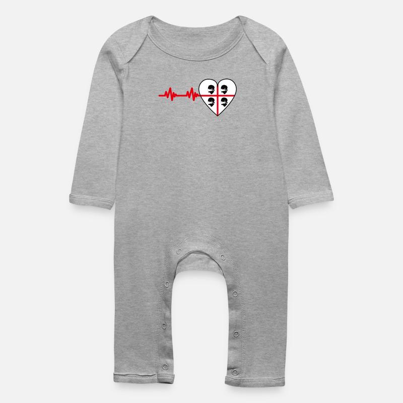 4 Mori Masked Pulse - Baby Organic Romper - heather grey