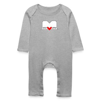MOM Pregnancy Mother Birth Best Mom - Baby Organic Romper - heather grey - Front