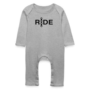 Conception minimale des chaînes - Grenouillère bio Bébé - gris chiné - Devant