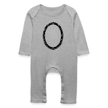 frame1_vec_1en - Baby Organic Romper - heather grey - Front