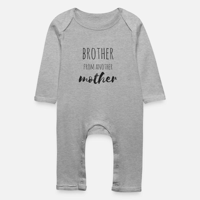 Brother from another Mother - Baby Bio Strampler - Grau meliert