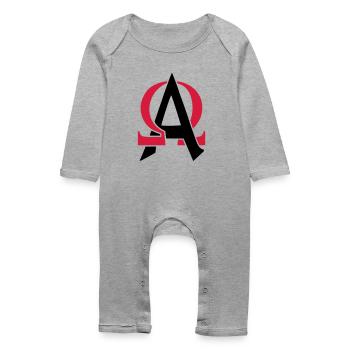 ALPHA & OMEGA - Baby Organic Romper - heather grey - Front