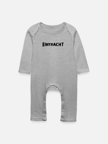 Eintracht 02 - Baby Bio Strampler - Grau meliert