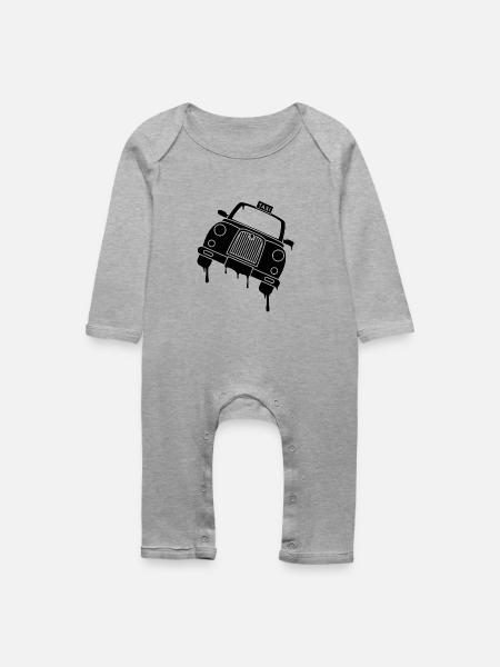 Taxi - Baby Bio Strampler - Grau meliert