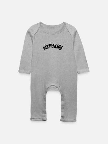 Küchenchef - Baby Bio Strampler - Grau meliert