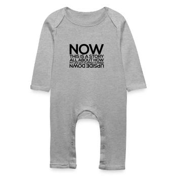 Frische Drucke - Baby Bio Strampler - Grau meliert - Vorne