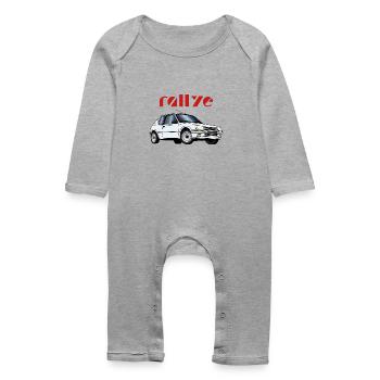 1 3 rallye 90 92 Blanc Meije - Grenouillère bio Bébé - gris chiné - Devant