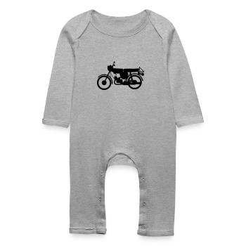 Moped - Baby Organic Romper - heather grey - Front