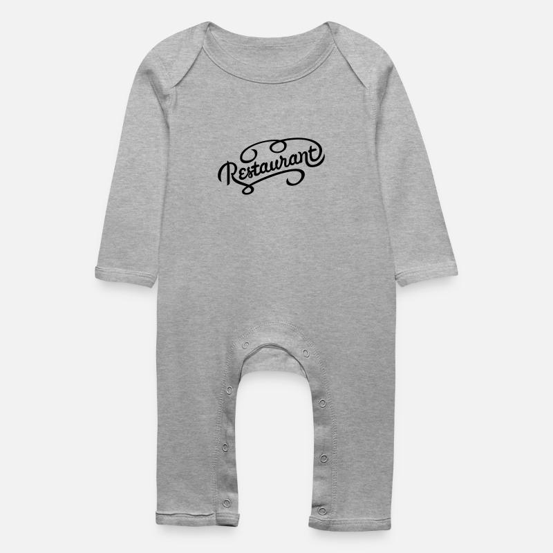 restaurant - Baby Bio Strampler - Grau meliert