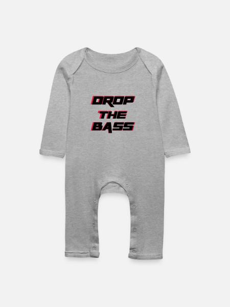Bass - Baby Bio Strampler - Grau meliert