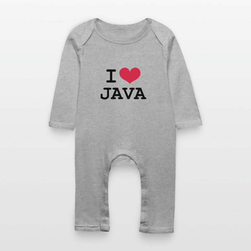 I Love Java [Developer / Geek] Baby Organic Romper