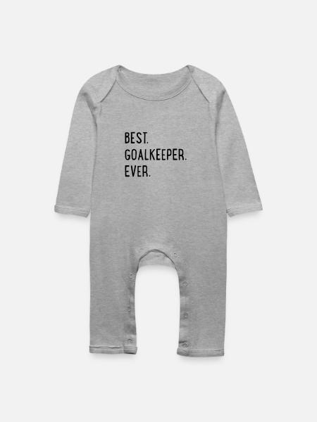Torwart - Baby Bio Strampler - Grau meliert