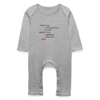 Enseignant - Grenouillère bio Bébé - gris chiné - Devant