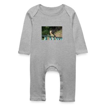 The Little Eagle - Baby Organic Romper - heather grey - Front