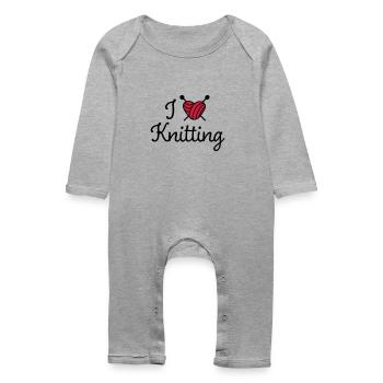 Knit - Baby Organic Romper - heather grey - Front