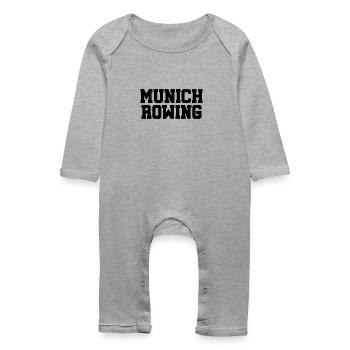 Munich Rowing - Rowing - Rower - Rower - Münch - Baby Organic Romper - heather grey - Front