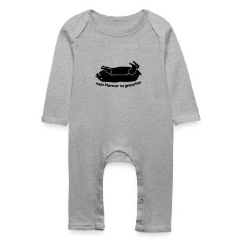 tote Hamster - Baby Bio Strampler - Grau meliert - Vorne