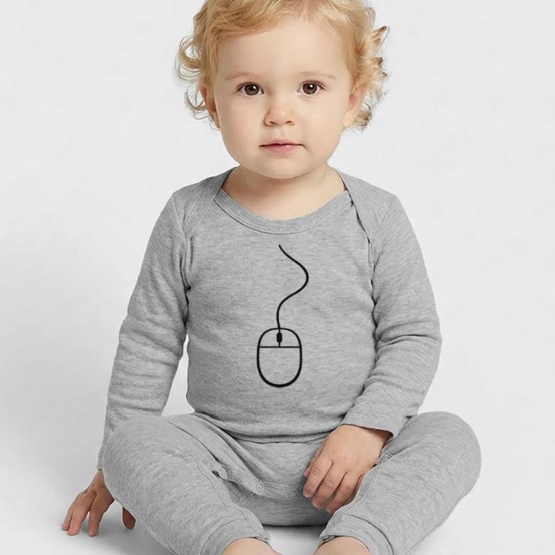 control mouse click computer cable pc computer onl Baby Organic Romper