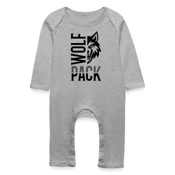 Wolf Pack Rudel - Baby Bio Strampler - Grau meliert - Vorne