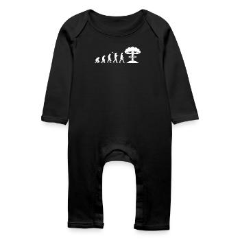 Evolution-Atombombe - Baby Bio Strampler - Schwarz - Vorne