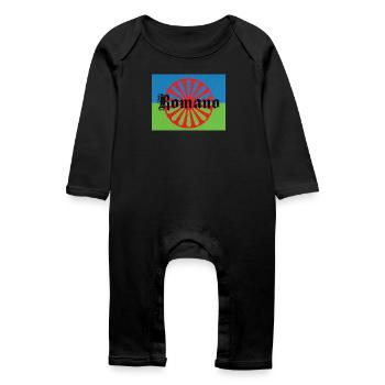 Lennyromanoflag - Baby Organic Romper - black - Front