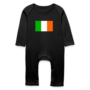 Irish Flag - Baby Organic Romper - black - Front