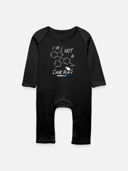 Ich bin keine Labor Ratte - Baby Bio Strampler - Schwarz